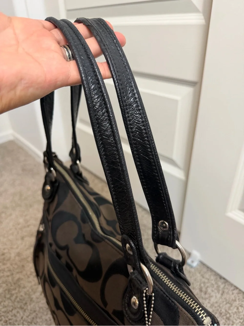 Coach shoulder tote